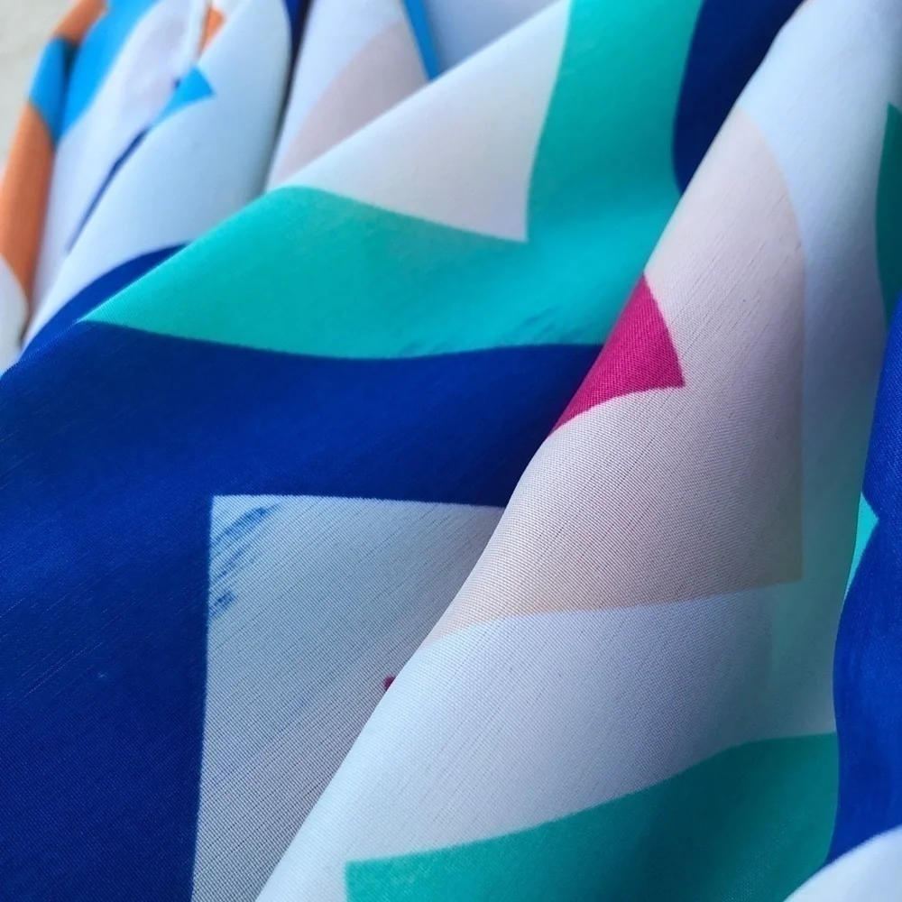 MULTI Color Summer Rainbow Chevron Infinity Loop Scarf